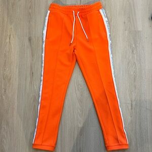 Atelier New Regime Snap-Side Track Pants Orange Sz M